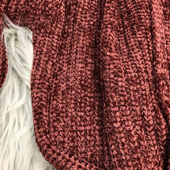 Chenille Open Knit Cardigan Sweater Warm NWT - Picture 8 of 8